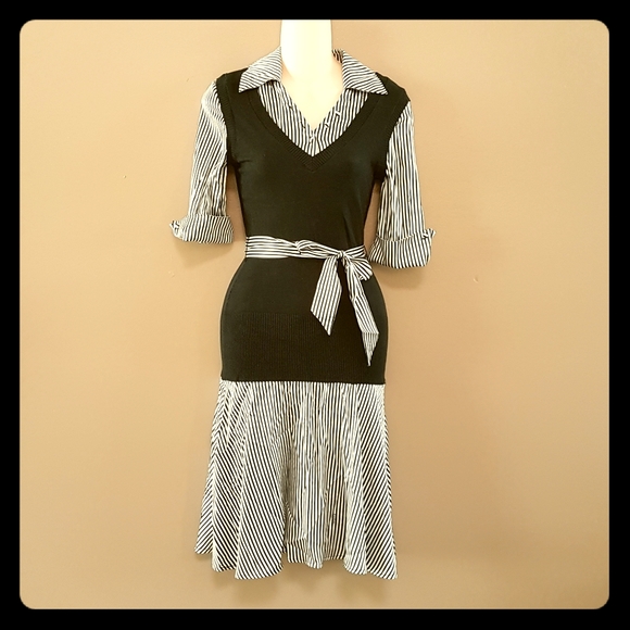 💃 Bebe business silk sweater dress. - Picture 1 of 8